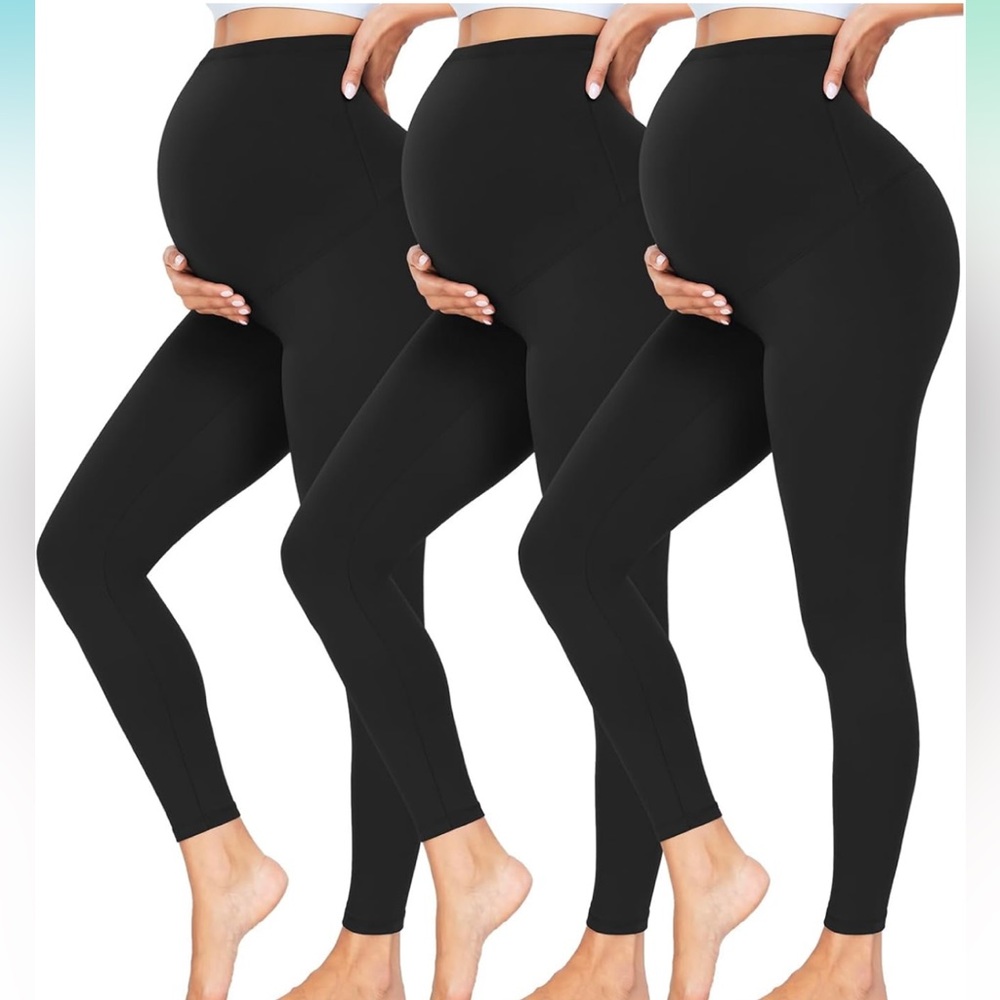 Pack of 4 maternity leggings - small